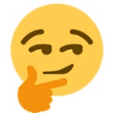 Thinking WhatsApp Sticker #21