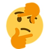 Thinking WhatsApp Sticker #24