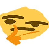 Thinking WhatsApp Sticker #29