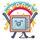 Tube TV WhatsApp Sticker #10