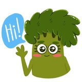 Broccoli Emoji WhatsApp Sticker #3