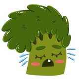 Broccoli Emoji WhatsApp Sticker #8