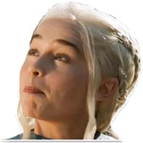 Emilia Clarke Makes Weird Faces WhatsApp Sticker pack