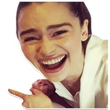 Emilia Clarke Makes Weird Faces WhatsApp Sticker #11