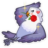 VK Love Birds WhatsApp Sticker #12