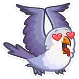 VK Love Birds WhatsApp Sticker #13