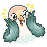 VK Love Birds WhatsApp Sticker #18