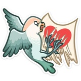 VK Love Birds WhatsApp Sticker #19