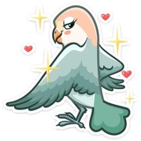 VK Love Birds WhatsApp Sticker #5