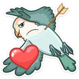 VK Love Birds WhatsApp Sticker #6