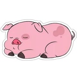 Waddles_pig WhatsApp Sticker #10