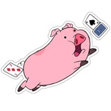 Waddles_pig WhatsApp Sticker #13