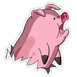 Waddles_pig WhatsApp Sticker #14