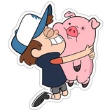 Waddles_pig WhatsApp Sticker #22