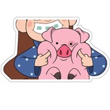 Waddles_pig WhatsApp Sticker #24