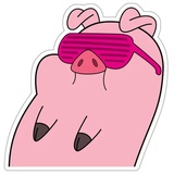 Waddles_pig WhatsApp Sticker #3