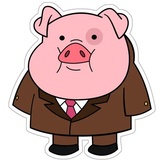 Waddles_pig WhatsApp Sticker #4