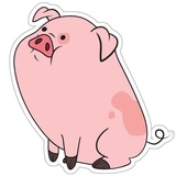 Waddles_pig WhatsApp Sticker #5
