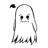 White Ghost WhatsApp Sticker #10
