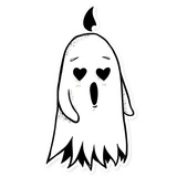 White Ghost WhatsApp Sticker #11