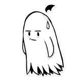 White Ghost WhatsApp Sticker #12