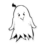 White Ghost WhatsApp Sticker #2