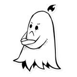 White Ghost WhatsApp Sticker #3