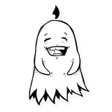 White Ghost WhatsApp Sticker #5
