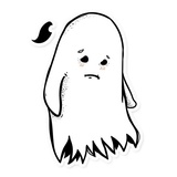 White Ghost WhatsApp Sticker #7