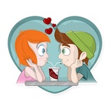 Young Love German WhatsApp Sticker #4