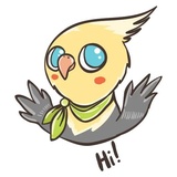 Chii Parrot WhatsApp Sticker #13