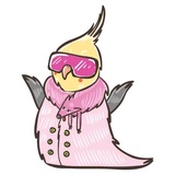 Chii Parrot WhatsApp Sticker #19