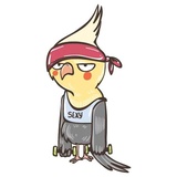 Chii Parrot WhatsApp Sticker #22