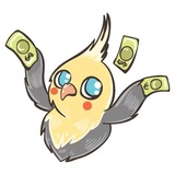 Chii Parrot WhatsApp Sticker #9